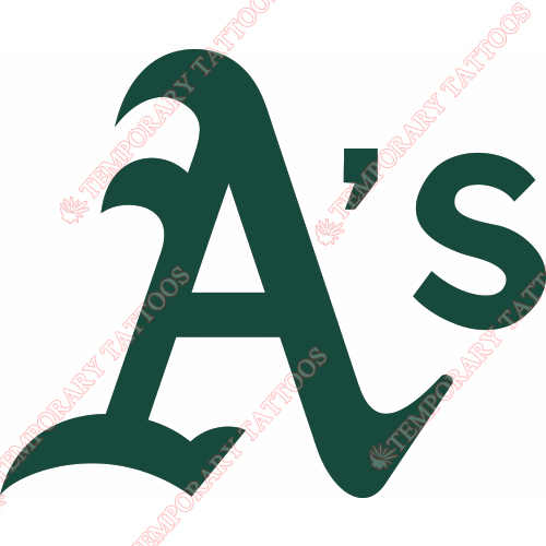 Oakland Athletics Customize Temporary Tattoos Stickers NO.1789